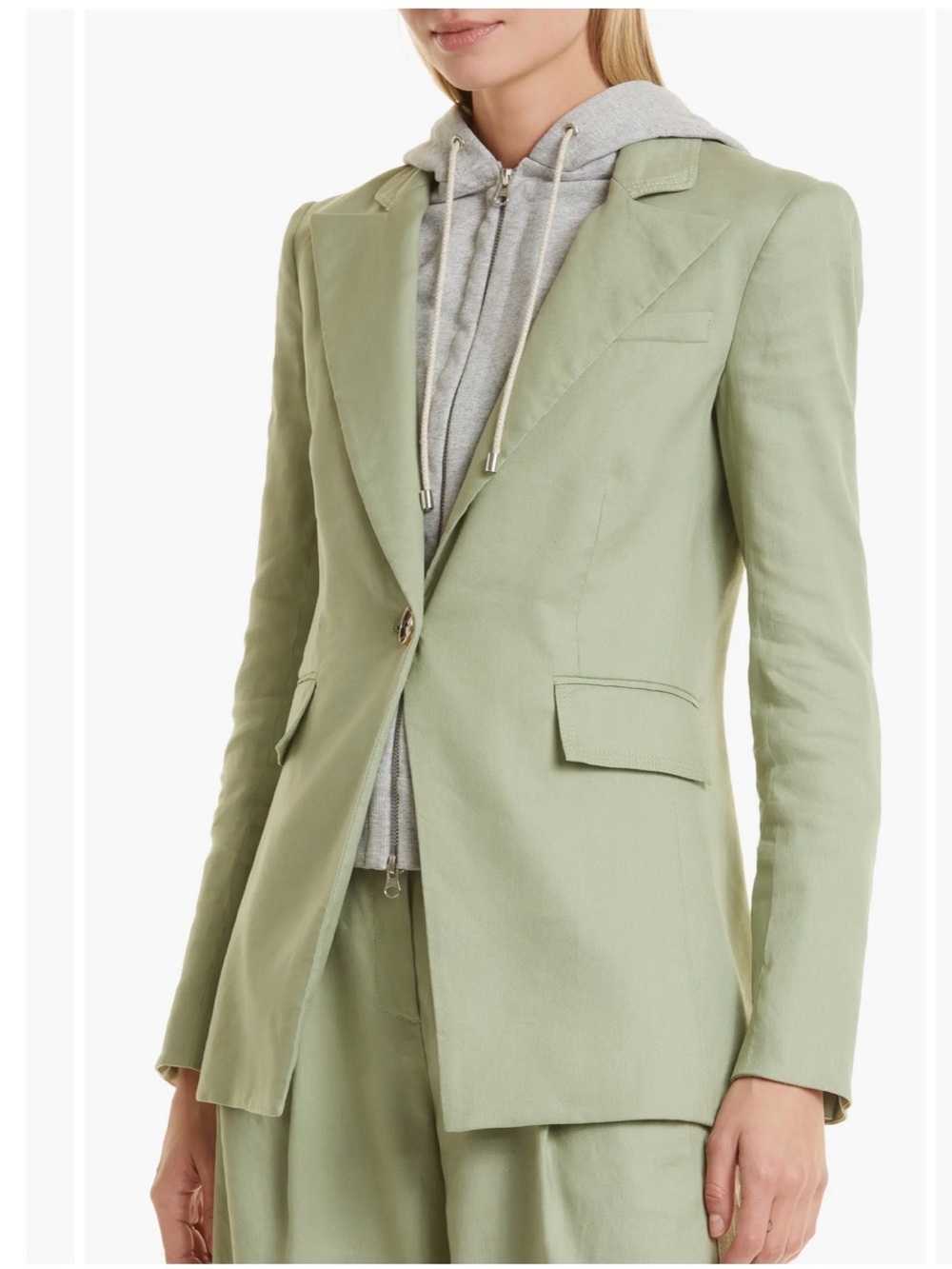 Veronica beard Sedgwick Linen Blend Dickey Jacket
